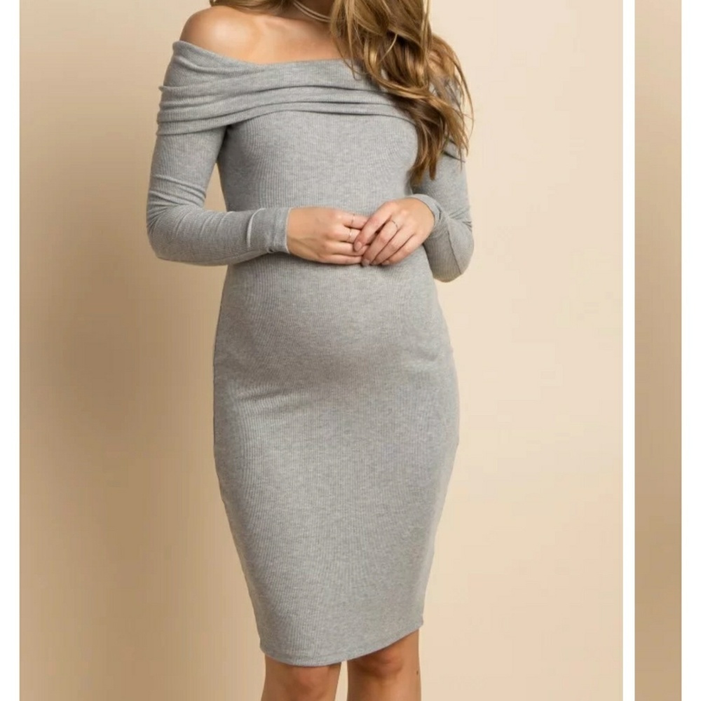 Pink blush maternity dress